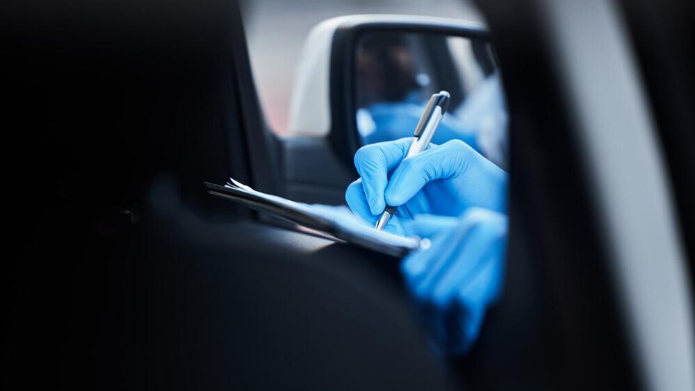 Drive-thru flu vaccine