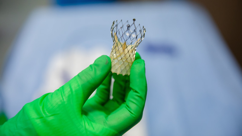 Transcatheter aortic valve replacement (TAVR) Medtronic valve