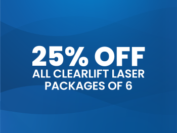 25% off ALL ClearLift laser packages of 6