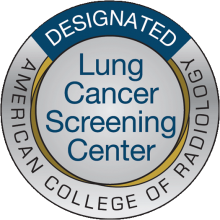 American College of Radiology Designated Lung Cancer Screening Center logo