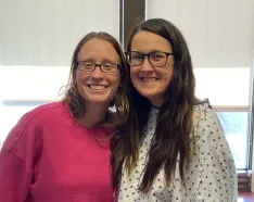 Emily Crowe and Chrissy Zbylut
