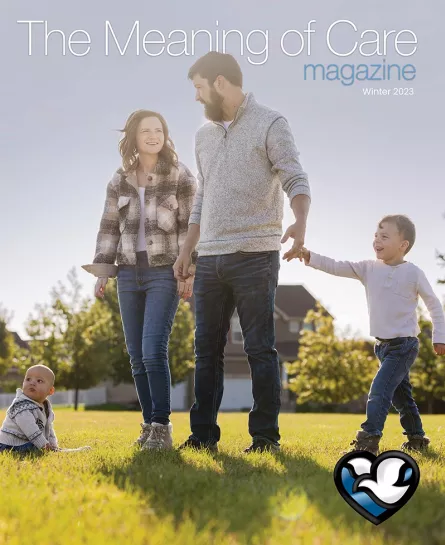 Cover of the Winter 2023 edition of The Meaning of Care Magazine